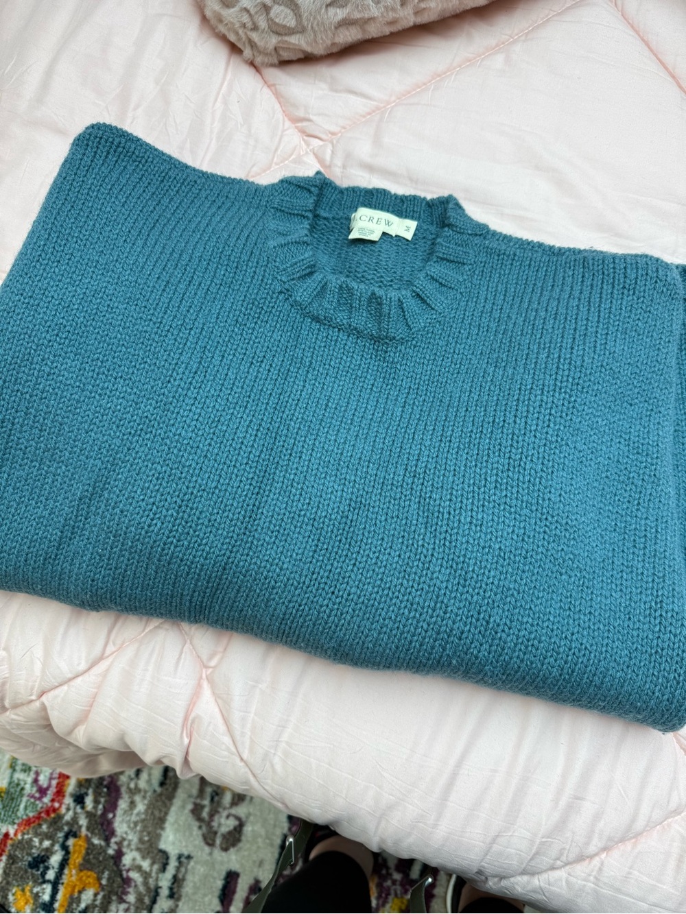 J. Crew Teal Crewneck Sweater